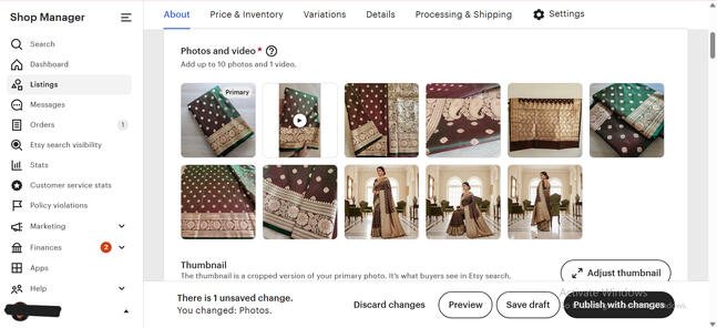 Product Listing On Etsy