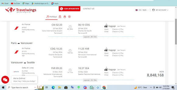 Booking A Round Trip Flight